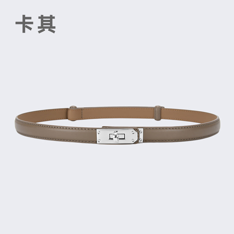 Wholesale women's thin belt skirt casual pants belt waist buckle belt